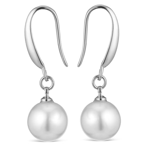 BESTYASH Perlenohrringe Damen Tropfen Ohrringe Leicht Statement Schmuck Hochzeit Schmuck für Frauen Vielseitige Dangle Ohrringe von BESTYASH
