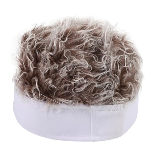 BESTYASH Perückenmütze Kurze Lustige Mütze Für Frauen Männer Unisex Perückenmütze Warm Leicht Kopfbedeckung Für Reisen Urlaub Angeln Strandspaziergänge von BESTYASH