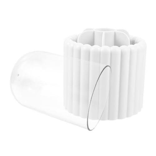 BESTYASH Pinsel Organizer Drehbar Kosmetikpinselhalter Make-up-organizer Aufbewahrungshalter Für Schminktisch Mit Ablagefach Für Make-up-pinsel Und Zubehör Aus Pp Und Hips-material von BESTYASH