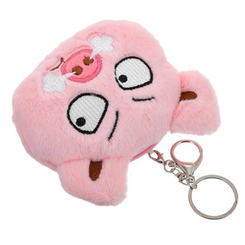 BESTYASH Süße Plüsch-Schweinchen Geldbörse Für Mädchen Rosa Münzgeldbörse Mit Reißverschluss Praktischer Für Lippenstift Und Kleine Gegenstände Aufbewahrungsetui von BESTYASH