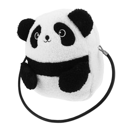 BESTYASH Plüsch Panda Schultertasche Kuscheltier Handtasche Große Kapazität Weiches Tier Design Damen Sling Bag Für Alltag Reise Outdoor von BESTYASH