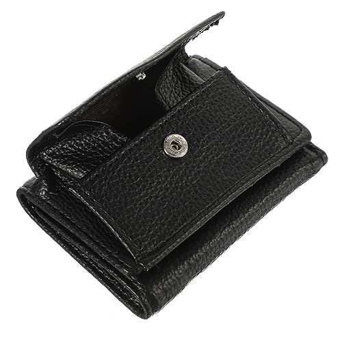 BESTYASH Pu Geldbörse Damen Große Kapazität Dreifach RFID-sicher Für Alltag Und Reisen Mit Vielen Kartenfächern Schwarz von BESTYASH