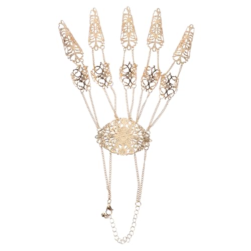 BESTYASH Metall Fingerkrallen Armband Für Damen Punk Stil Hand Kette Mit Fingernagelspitzen-krallen Für Bauchtanz Und Tanzaufführungen Leicht Und Detailverliebt Verarbeitet von BESTYASH