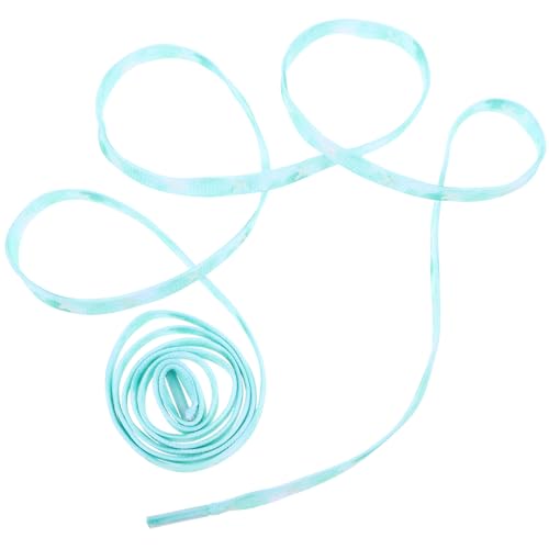 BESTYASH Reflektierende Verstellbare Schnürsenkel für Herren und Damen Leuchtende Strapazierfähige Schuhbänder in Mintgrün mit Batikmuster für Sneaker Sportschuhe und Freizeitgestaltung von BESTYASH