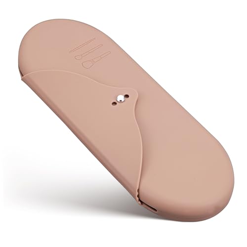 BESTYASH Reise Make-up Pinsel Aufbewahrungstasche Aus Silikon Kosmetik Organizer Für Lippenstift Und Pinsel Für Unterwegs Stylisch Und Langlebig von BESTYASH