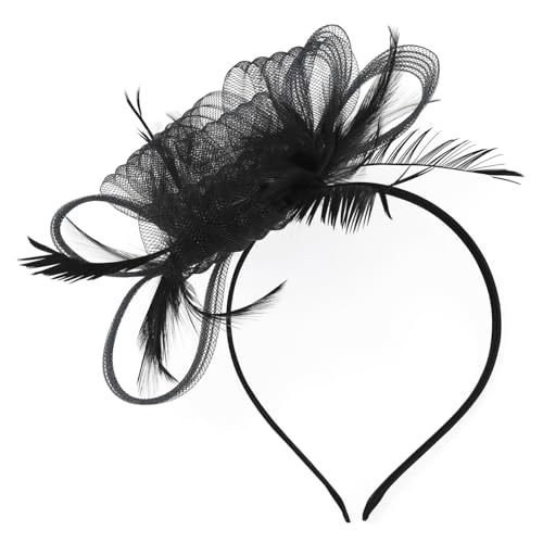 BESTYASH Retro-fascinator-hut-stirnband Für Damen Elegantes Stirnband Netzschleier Für Teepartys Und Cocktail-anlässe BESTYASH Retro-fascinator-hut-stirnband Für Damen Elegantes Stirnband Netzschleier Für Teepartys Und Cocktail-anlässe von BESTYASH