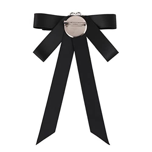 BESTYASH Schwarze Damen-brosche Mit Schleife Und Strass Leichte Für Kleidung Und Schals Langlebig Und Sicher von BESTYASH