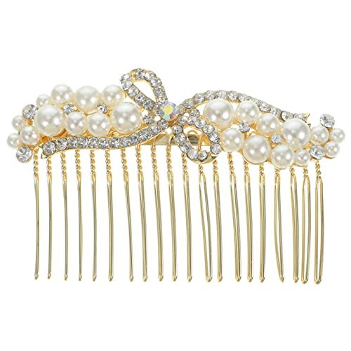 BESTYASH Rhinestone Haarkamm Brautschmuck Funkelnder Hochzeit Haarschmuck Haarkamm Steckbar für Braut Damen Festliche Anlässe von BESTYASH