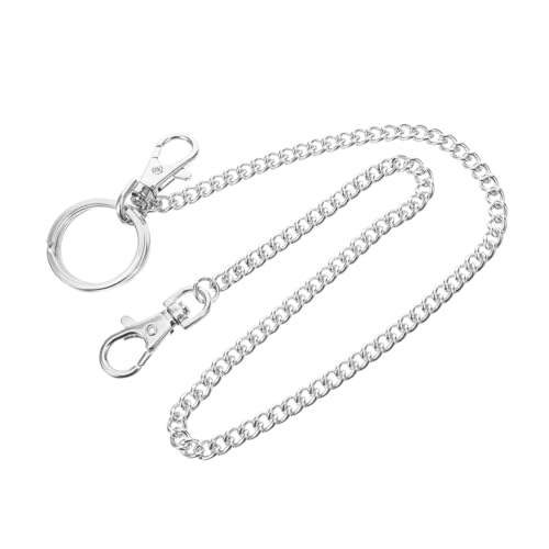 BESTYASH 1stücke Robuste Geldbörse Kette Für Männer Lange Schlüsselhalter-hosenkette Mit Karabiner Für Jeans Und Hosen Dekorativ Und Funktional Zum Schutz Von Geldbörse Und von BESTYASH