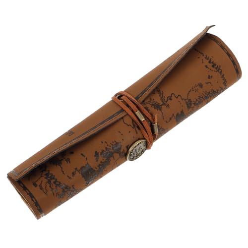 BESTYASH Federmäppchen Im Antiken Stil Zum Aufrollen Make-up-pinseltasche für Unterwegs Große Kapazität von BESTYASH