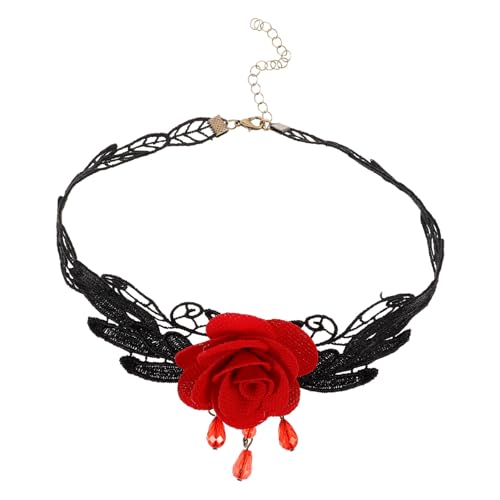 BESTYASH Rosen-choker Halskette Aus Spitze Und Damen-halskette Für Hochzeit Und Partys Leicht Und Komfortabel Kreatives Design Mit Rosendetail Eleganter Boho-stil Für Besondere Anlässe von BESTYASH