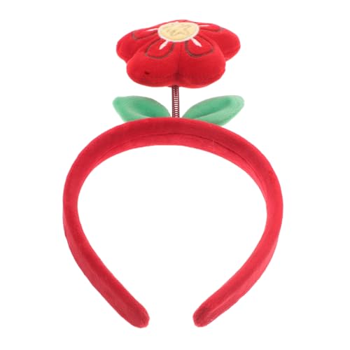 BESTYASH Rotes Blumen-haarband Mit Kreativem Design Für Festivals Und Alltag Sicheres Haar-accessoire Für Mädchen Und Frauen Frühlingsmode von BESTYASH