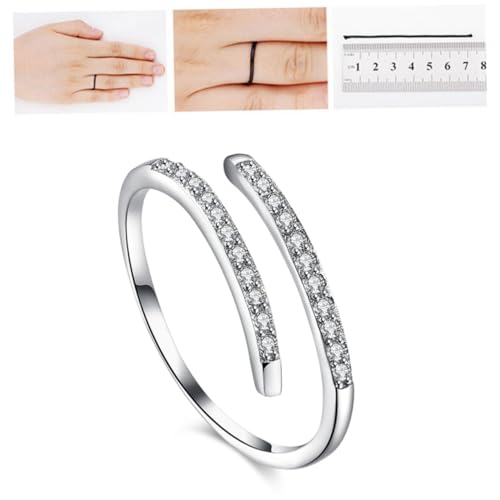 BESTYASH Sterlingsilber Für Damen – Diamant-verlobungsring Mit Offenem Ende Ideal Für Partys Geburtstage von BESTYASH