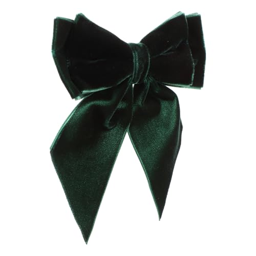 BESTYASH Samt Vorgebundener Großer Bogenknoten Brosche Pin Für Frauen Mädchen Stoff Ribbon Bowknot Collar Revers Pins Clip Schalanzug Kleid von BESTYASH