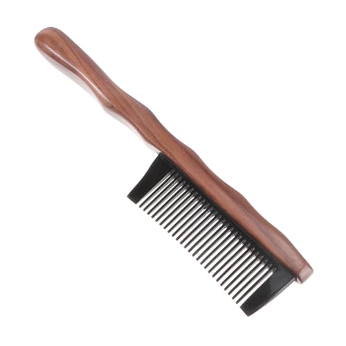 BESTYASH Sandelholzkamm Zweireihiger Haarkamm Für Frauen Massagekamm Mit Dichter Kammanordnung Fördert Durchblutung Und Lindert Kopfschmerzen Dicker Griff Für Bequemen Griff von BESTYASH