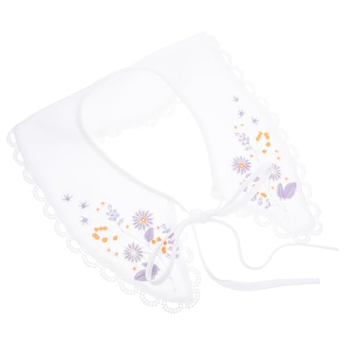 BESTYASH Falscher Kragen Mit Stickerei Abnehmbarer Blusenkragen Für Männer Und Frauen Zum Schichten Und Stylen Passt Zu Pullovern Blusen Und Jacken von BESTYASH