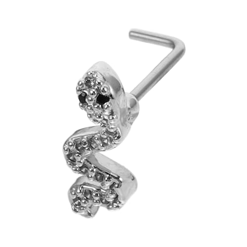 BESTYASH Förmige Nasenringe Aus Edelstahl Schlangenkörperstecker Nasenpiercings Septum-creolenringe Winzige Nasenstecker Für Frauen Und Mädchen von BESTYASH