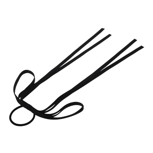 BESTYASH Schleife Haargummi elastische Haarbänder Haarseile Haarband Haarzubehör Haargummi für Mädchen Haargummis für Frauen Bowknot Haargummis keine Schäden Haare Zeug Stoff Schwarz von BESTYASH