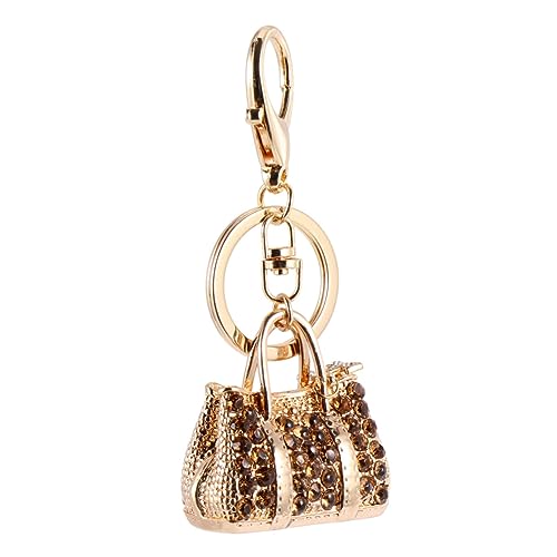 BESTYASH 1stück Handtaschen-Form Schlüsselanhänger Metall Mit Diamantbesatz Stilvolles Auto Schlüsselzubehör Für Damen Als Für Freunde Und Familie von BESTYASH