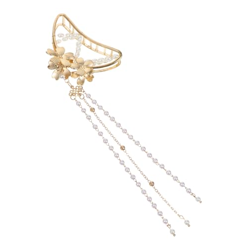 BESTYASH Schmetterling Haarklammer aus Langlebiger mit Perlen und Tassel Großer Haarclip für Damen und Mädchen Haarschmuck Accessoire für Vielseitige Stylings von BESTYASH