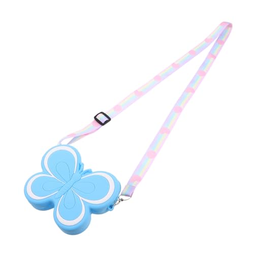 BESTYASH Cute Butterfly-Shaped Crossbody Purse Aus Silikon Für Mädchen Mini Geldbörse Für Junge Mädchen Zum Aufbewahren Von Kleingeld Und Kleinen Gegenständen von BESTYASH