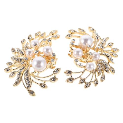 BESTYASH Schuhclips Mit Strasssteinen Für Damen Abnehmbare Hochzeitsschmuckclips Schuhaccessoires Mit Perlen Clips Für High Heels Und Absätze Schuhschmuck Für Besondere Anlässe von BESTYASH