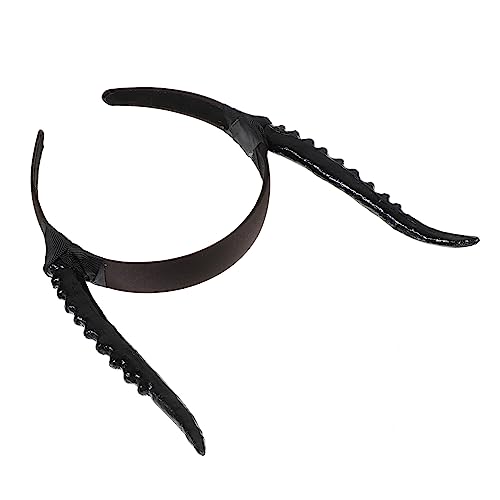 BESTYASH Schwarzes Cosplay Haarband Mit Antilopenhörnern Perfektes Halloween Accessoire Für Damen Und Mädchen Vielseitig Kombinierbar Für Kostümpartys Und Festliche Anlässe von BESTYASH