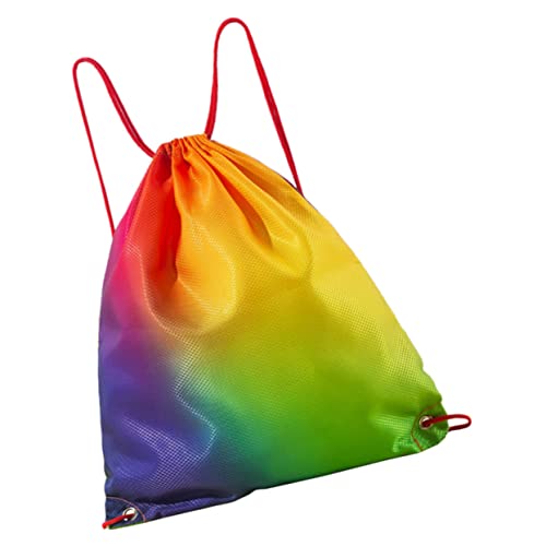 BESTYASH Schwimmrucksack Männer Tasche mit Kordelzug Reisen Rucksacktasche für Damen freizeitrucksack Gym Bags Trocken und nass getrennter Rucksack mit Kordelzug Kordelbeutel PVC Colorful von BESTYASH