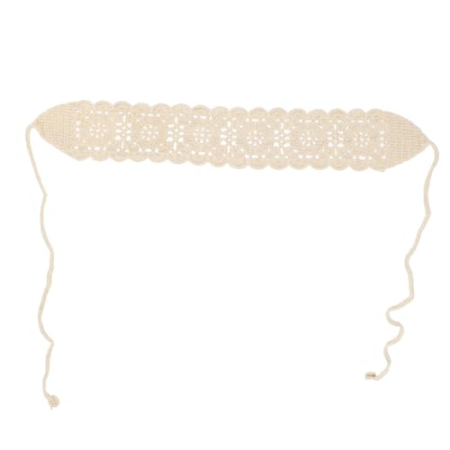 BESTYASH Spitzen Fake Kragen mit Blumenmuster Stilvolles Damen Haarband Beiges Baumwoll Material Langlebig und Geeignet für Partys Engagement und Tägliche Verwendung von BESTYASH