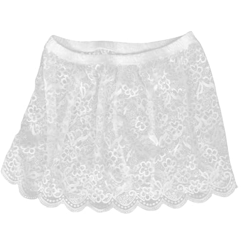BESTYASH Spitzen Unterrock Verlängerung Kurzer Rock Verlängerung Kurzer Rock Unterer Sweep Rock Halblanger Kurzer Rock Halblanger Sweep Rock Rock Shirt Verlängerung von BESTYASH