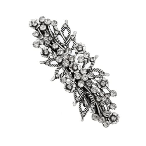 BESTYASH Spring Hairpin mit Funkelnden Strasssteinen Filigrane Haarklammer für Damen Modisches Haaraccessoire für Alltag und Festliche Anlässe Vielseitig Kombinierbar Geschenkidee für von BESTYASH