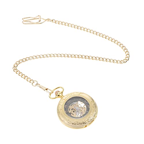 BESTYASH Steampunk Vintage Taschenuhr Halskette Einzigartige Mechanische Uhr Für Perfektes Vatertag Und Praktische Zeitmessung Mit Römischen Ziffern Und Filigranem Design von BESTYASH