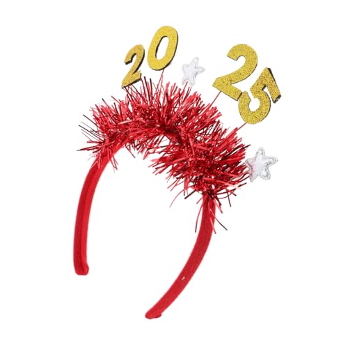 BESTYASH Chic Bun Haarband Star Topper 2025 Neujahr Kopftuch Stirnband Für Party von BESTYASH