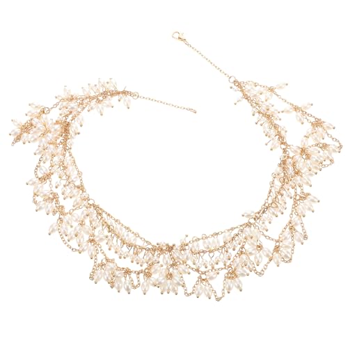 BESTYASH Simulation Perlen Stirn-kette Für Damen Vintage Haarschmuck Mit Fake-perlen Eleganter Kopfschmuck Für Hochzeiten Festivals Besondere Anlässe Einzigartiges Accessoire Für Frauen von BESTYASH