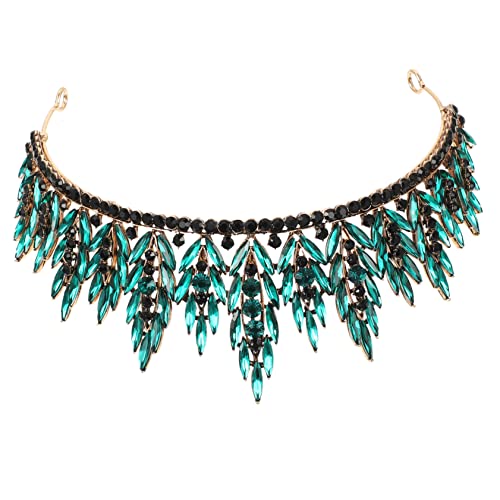 BESTYASH Brautkrone Mit Strasssteinen Für Hochzeit Party Abschlussball Kostüm Fotorequisiten Oder Andere Anlässe Stirnband Für Frauen Und Mädchen Kronenförmige Tiara-kopfschmuck von BESTYASH