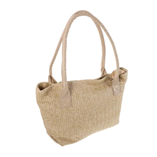 BESTYASH Straw Handbag Handwoven Lightweight Tote Bag Large Capacity Casual Chic Shoulder Bag For Women Daily Use Beach Travel von BESTYASH