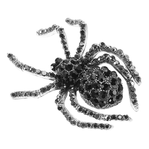 BESTYASH Stylische Halloween Brosche Vintage Spinnen Design mit Funkelnden Strasssteinen Kreative Party Anstecknadel für Kleidung Taschen und Jacken Elegantes Accessoire für Damen und von BESTYASH