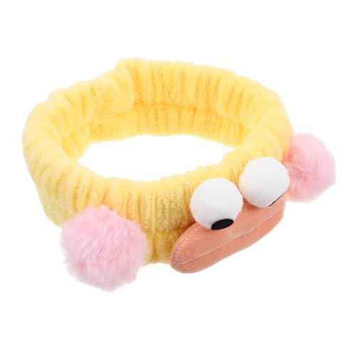 BESTYASH Süßes Spa Haarband mit Sausage Mouth Design Elastisches Gesichtswaschen Turban Haarband für Damen und Mädchen für Hautpflege und Make Up Gelb Vielseitig Einsetzbar BESTYASH Süßes Spa Haarband mit Sausage Mouth Design Elastisches Gesichtswaschen Turban Haarband für Damen und Mädchen für Hautpflege und Make Up Gelb Vielseitig Einsetzbar von BESTYASH