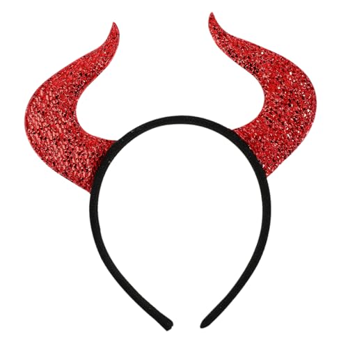 BESTYASH Dämonen-horn-stirnband Für Halloween Cosplay Haarreif Mit Großen Hörnern Leichtes Bequemes Kostümzubehör Für Partys Und Fotografie Haltbares Sanftes Material Für Kostüme von BESTYASH