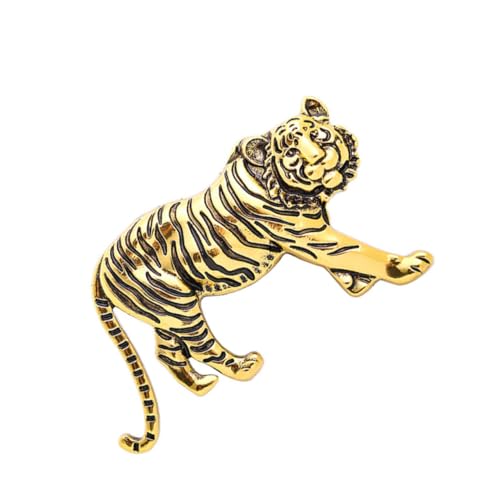 BESTYASH Herren Revers Abzeichen Tiger Brosche Für Anzug Mantel Schal Legierung Abzeichen Clip Herren von BESTYASH