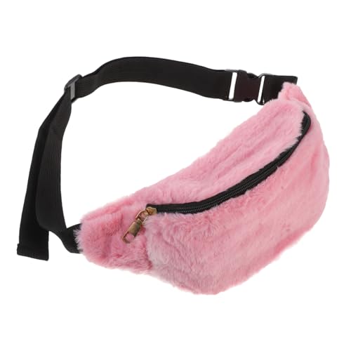 BESTYASH Plüsch Bauchtasche Für Damen Bunte Umhängetasche Für Herbst Und Winter Leichte Crossbody Schultertasche Tragbare Messenger Bag Für Freizeit Und Sport Farbe Zufällig von BESTYASH