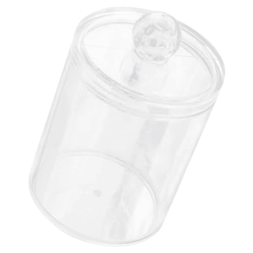 BESTYASH Transparente Aufbewahrungsbox Für Wattestäbchen Runde Desktop-box Mit Deckel Platzsparender Kosmetik-organizer Für Badezimmer Schlafzimmer Und Wohnzimmer von BESTYASH