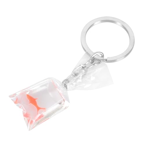 BESTYASH Innovativer Schlüsselanhänger Mit Tropischen Fischen Fisch Wassertasche Charm Schlüssel Fisch- Schlüsselanhänger Taschenanhänger Accessoire von BESTYASH