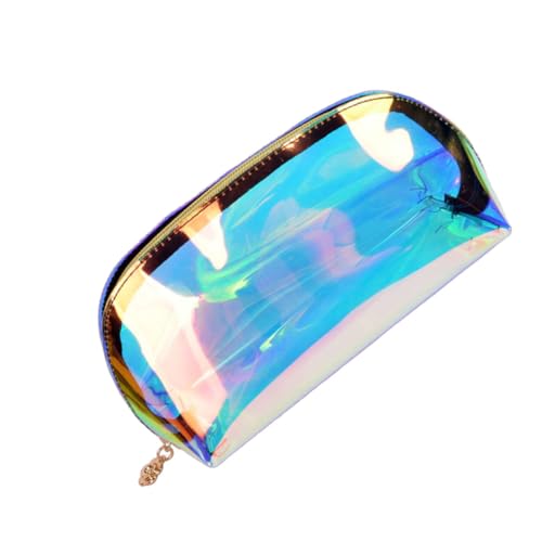 BESTYASH Transparente Holografische Make up Tasche Multifunktionaler Kosmetik Organizer und Portemonnaie Handliche Reise kulturbeutel für Damen als Praktisches Reise Aufbewahrungsetui von BESTYASH