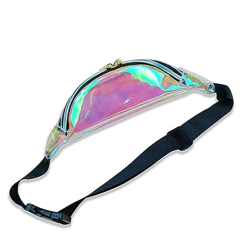 BESTYASH Transparente PVC-Tasche Bedruckte Hüfttasche Holografische Brusttasche Mit Sport-hüfttasche Für Reisen Und Damen-hüfttasche Für Schule von BESTYASH