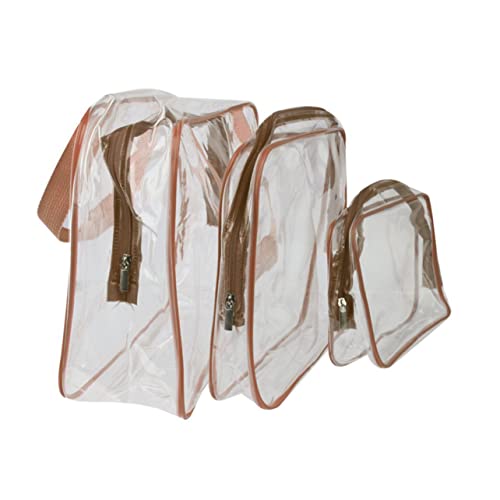 BESTYASH Transparente Kosmetiktasche Teiliges Wasserdichtes Toiletry Bag mit Glatten Reißverschlüssen für Reisen Sport und Zuhause Multifunktions Organizer für Kosmetikprodukte von BESTYASH