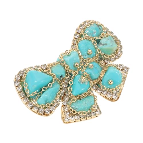 BESTYASH Türkisfarbene Schleifenbrosche Damen Anstecknadel Brosche Pin für Pullover Hemden Anzug Revers Schmuck Modisch Vielseitig für Business und Alltag von BESTYASH