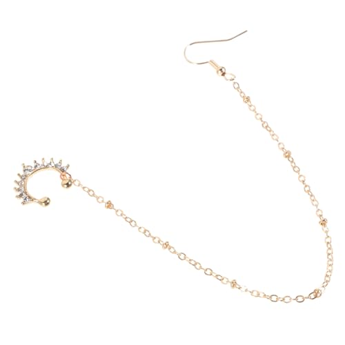 BESTYASH U Förmiger Nasenring aus Metall mit Langer Kette Puncture Buckles Eleganter Goldfarbener Piercing Schmuck Vielseitig für Nase und Lippe Geeignet für Damen Party und Club von BESTYASH