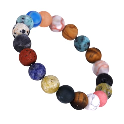 BESTYASH Unverblassbares Sternensystem Armband mit Natürlichen Steinperlen Langlebiges Handgelenkschmuck für Damen Kreatives Galaxy design Vielseitig und Stilvoll für Alltag und Geschenk von BESTYASH