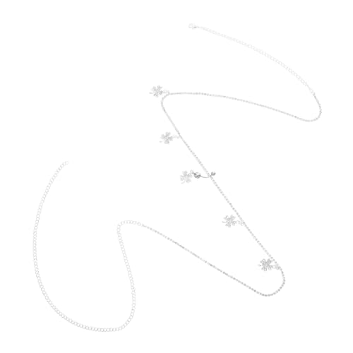 BESTYASH Bauchkette Für Damen Mit Kleeblatt-anhänger Verstellbare Bauchschmuck-kette Strass-körperkette Taillen-hüftkette Bauchschmuck Für Frauen Und Mädchen von BESTYASH